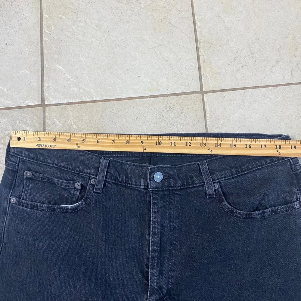 Levi Strauss Mens 505‎ Regular Fit Straight Leg Jeans Black Size 40x30